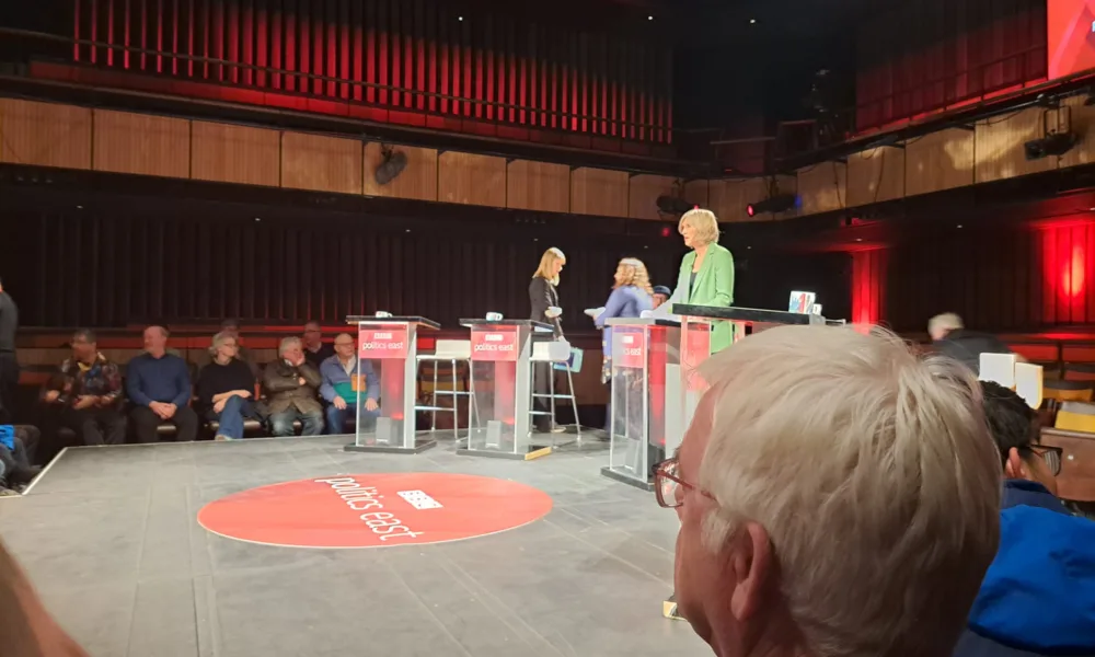 For the TV debate on Cambridge Congestion Charge, the BBC hand picked an audience of around 50 to quiz a panel. PHOTO: Neil Mackay