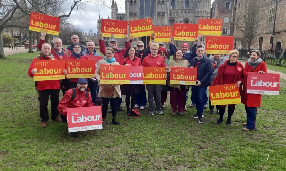 Daniel Zeichner, the MP for Cambridge, and Mayor Dr Nik Johnson, attended the launch today of the Labour manifesto for East Cambridgeshire District Council elections on May 4.