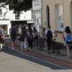 George Street, Huntingdon, Pedestrians and Cyclist should “share with care”.