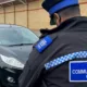 Gotcha! PCSO Ruben Borges gives a motorist a parking ticket in Huntingdon.