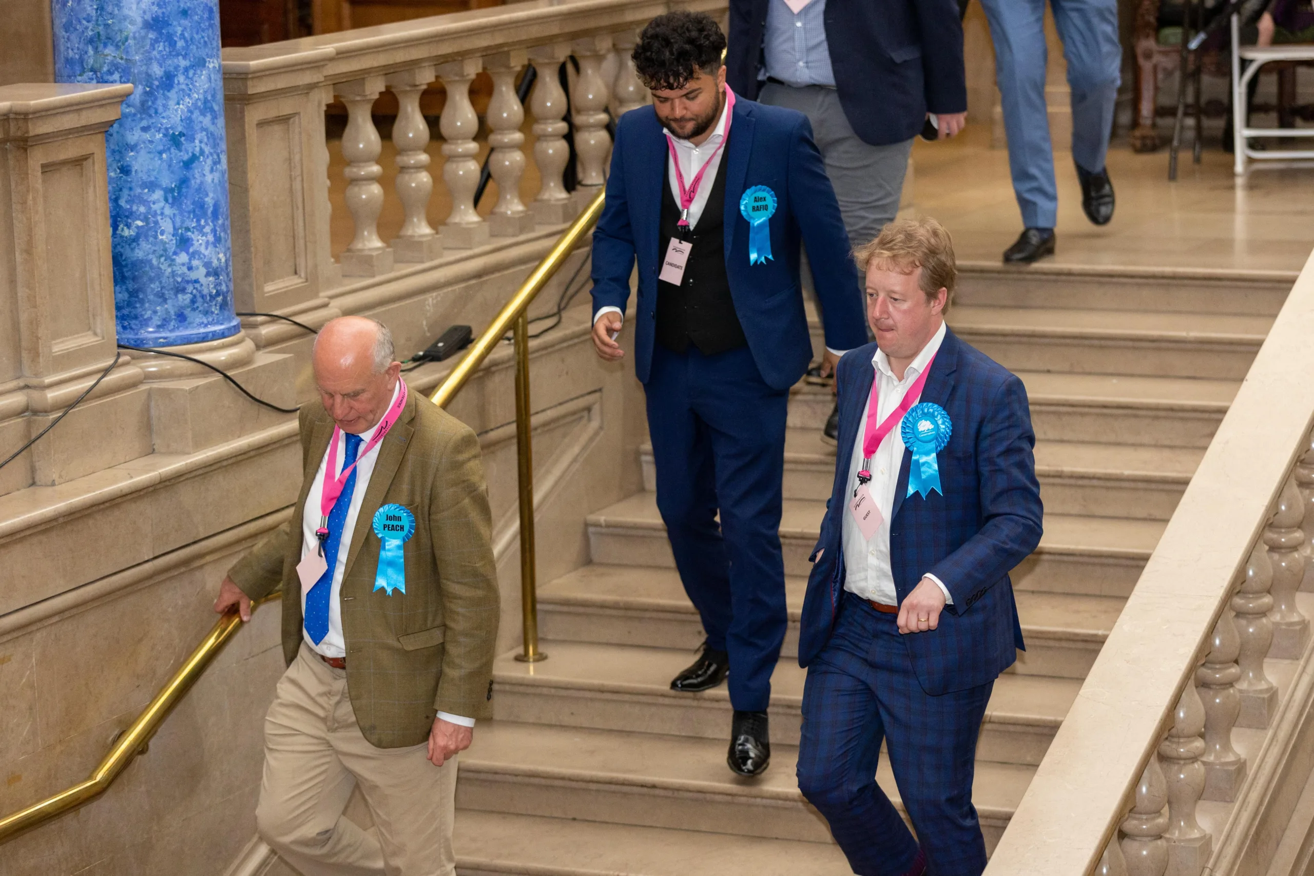 Peterborough MP Paul Bristow leaving Peterborough Town Hall after the local election count last May. PHOTO: Terry Harris