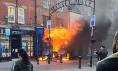 An application to demolish what is left of 5 Market Place Wisbech is before Fenland District Council. It was destroyed by fire more than a year ago.