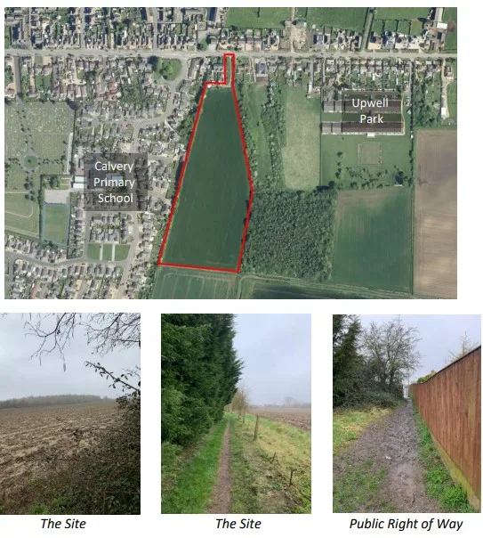 Land proposed for 110 homes off Upwell Road, March