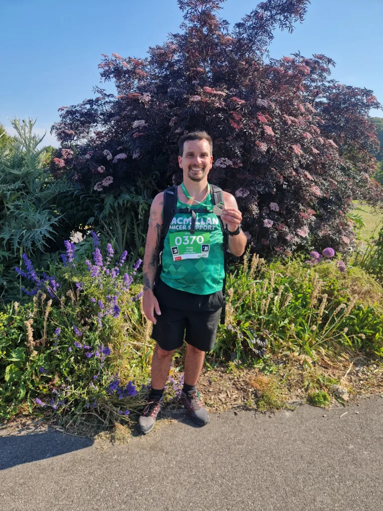 Ryan Densley, a patient care assistant at DWR Veterinary Specialists, has completed a marathon charity walk in memory of his mum.