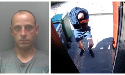 Eduard Sokolov, of Eastfield Grove, Peterborough, was caught on CCTV adjusting the angle and then disconnecting the security camera at his victim’s home. He’s been jailed.