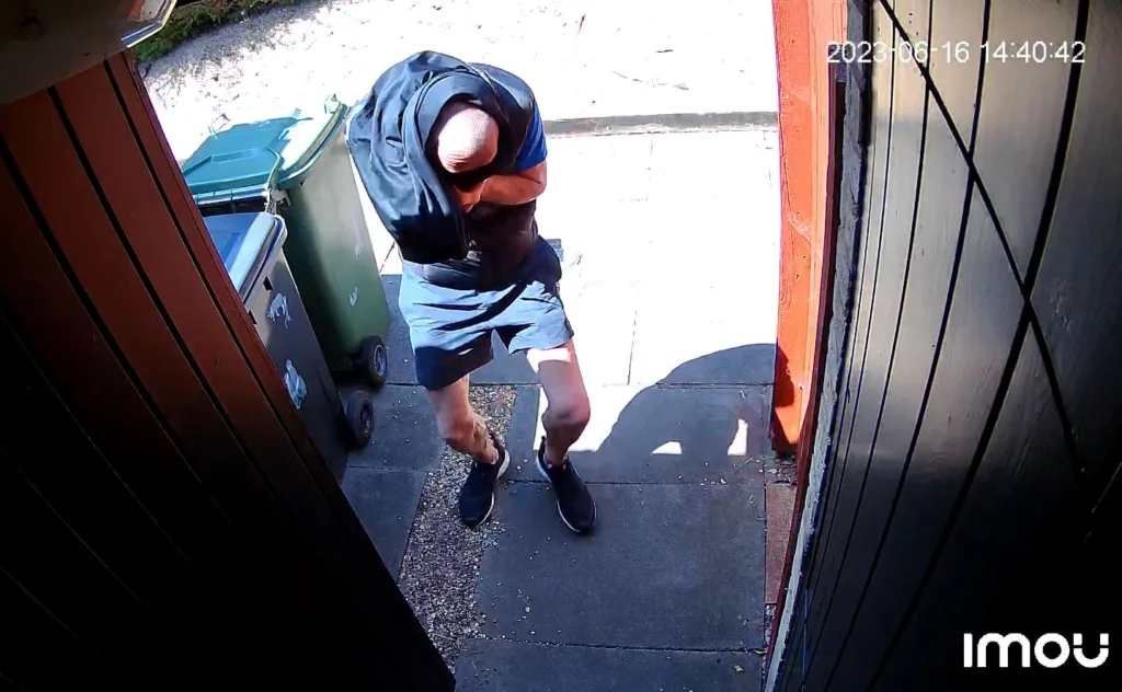 Eduard Sokolov, of Eastfield Grove, Peterborough, was caught on CCTV adjusting the angle and then disconnecting the security camera at his victim’s home. He’s been jailed. 