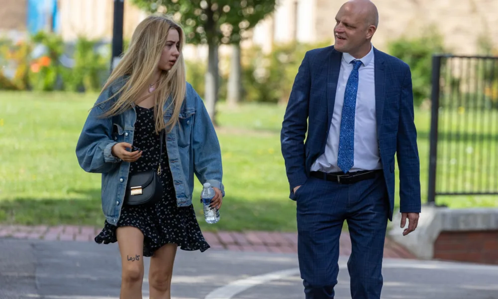 Former Wisbech mayor Aigars Balsevics arrives at court to be sentenced to 6.5 years for two counts of rape. Crown Court, Peterborough Friday 11 August 2023. Picture by Terry Harris