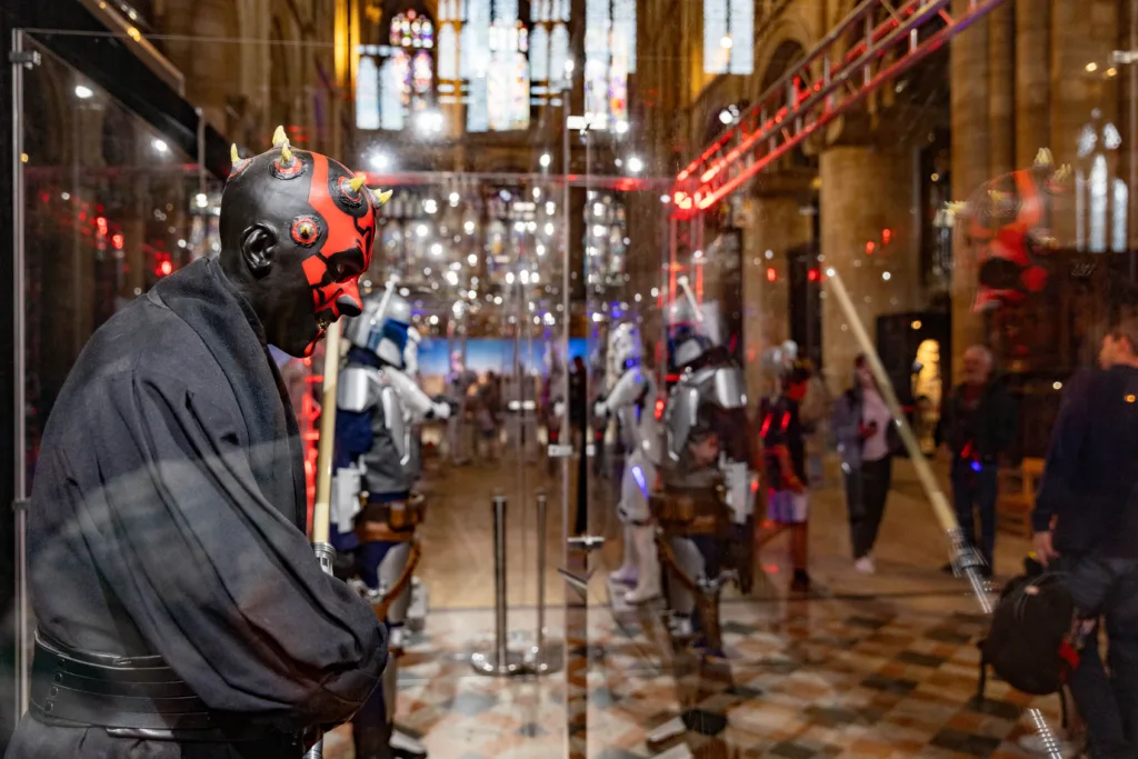 cosplay event at the Cathedral as part of a Star Wars Exhibition.,Cathedral, Peterborough Friday 04 August 2023. Picture by Terry Harris.