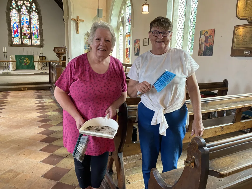 Volunteer church cleaners at St Andrew’s, Witchford, and the mysterious ‘droppings’