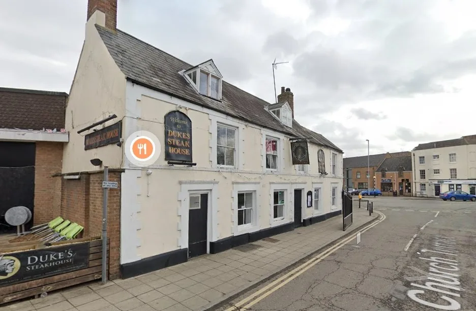 Duke’s Head, Wisbech. Planning application is for change of use of land to form a pub garden and erect a gate (0.91m high max), a timber canopy and timber planters (part retrospective).