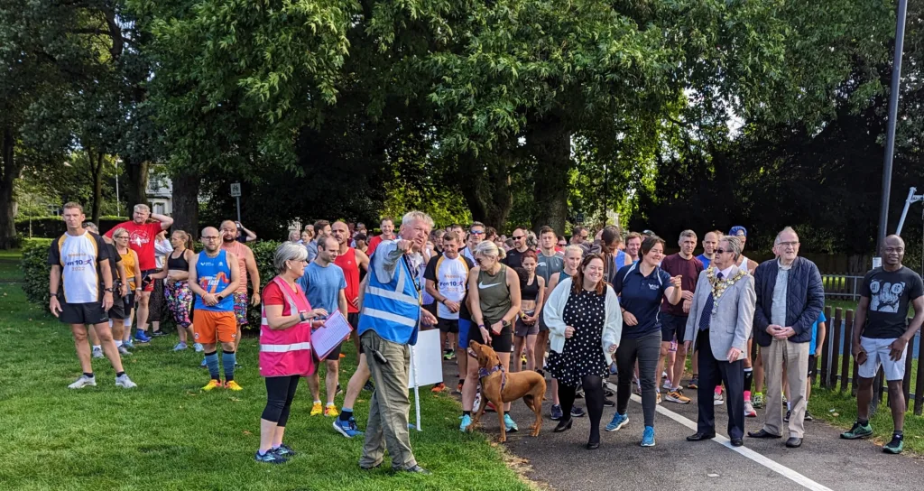 Launch of Wisbech parkrun. 129 took part in what will be a weekly event at Wisbech Park