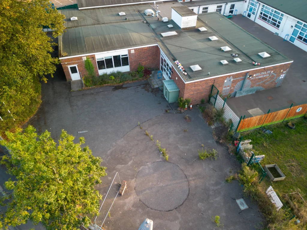 Former St George's Hydrotherapy pool destroyed.,Dogsthorpe, Peterborough Tuesday 05 September 2023. Picture by Terry Harris.