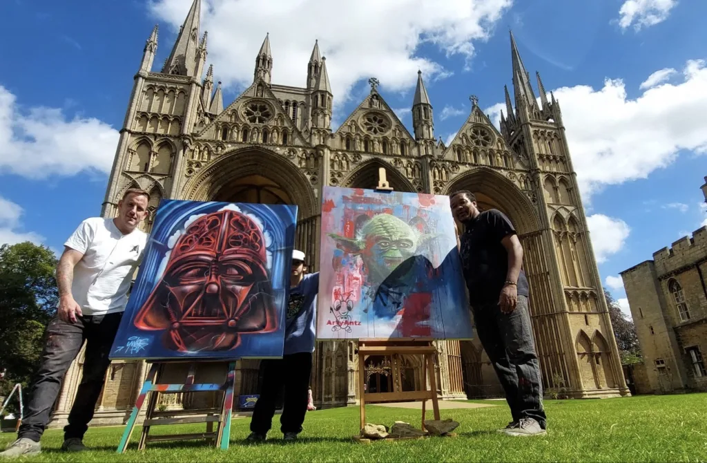 Super-sized Star Wars paintings to be auctioned for children’s charity