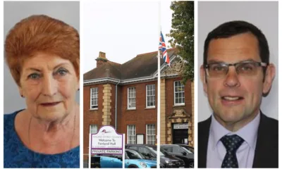 Cllr Jan French (left) and Cllr Ian Benney, key Cabinet members and both members of the planning committee at Fenland Council that has shrunk from 11 members to only 7.