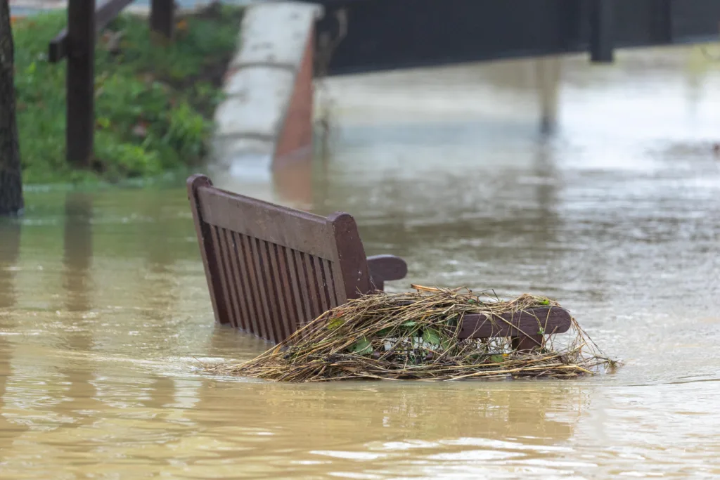 Flooding, Alconbury Weston Saturday 21 October 2023. Picture by Terry Harris.