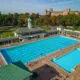 WEATHER - Swimmers take advantage of the unseasonably hot weather in outdoor Lido Pool., Lido, Peterborough Monday 09 October 2023. Picture by Terry Harris