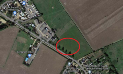 Google image of the site at Wisbech St Mary provided by agents on behalf of Mr Humphrey to Fenland Council planners