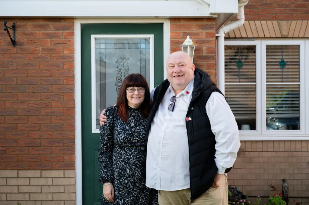 RAF veteran David Brightley with wife Beverley 