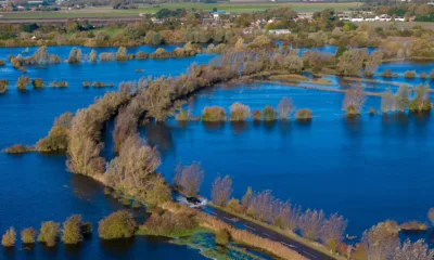 Residents of Welney are angry that full barriers are not being put across flooded Welney Wash Road. In Whittlesey, where roads are also flooded, full barriers prevent access. PHOTO: Bav Media