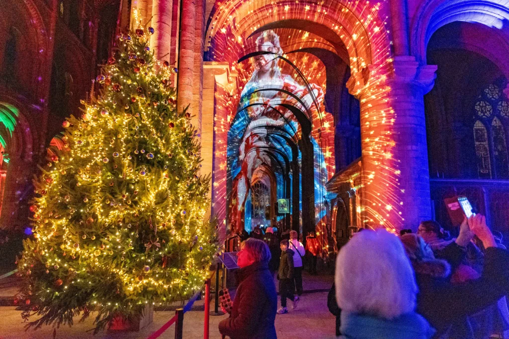 Luxmuralis presents The Manger at Peterborough Cathedral, “an all-age multi-sensory display guaranteed to be enjoyed by every generation”. PHOTO: Terry Harris