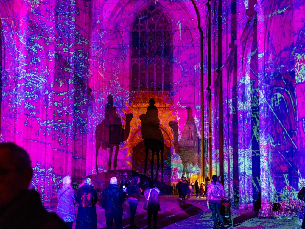 Luxmuralis presents The Manger at Peterborough Cathedral, “an all-age multi-sensory display guaranteed to be enjoyed by every generation”. PHOTO: Terry Harris