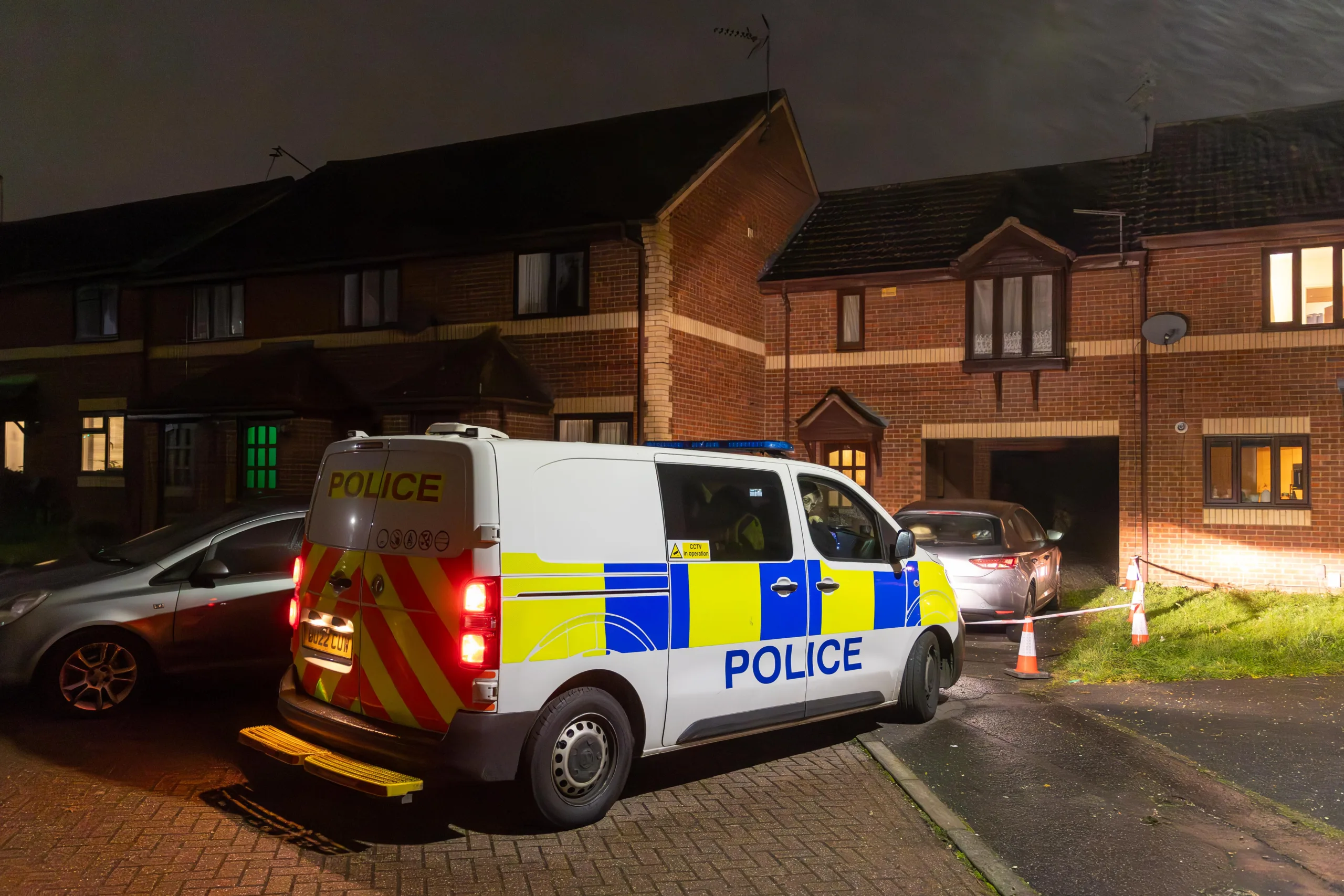 Police discovered the body of Paul Knowles, 56, at a property in Farriers Court, Peterborough, at about 11pm on November 19. A woman has been arrested on suspicion of murder. PHOTO: Terry Harris.