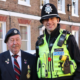 PC Justin Bielawski paid his respects and gave thanks at the Remembrance Day ceremony at the war memorial, Wisbech, on Sunday.