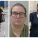 Blade Silvano, of Lydham, Shropshire, was found guilty of two counts of sexual assault; photos of her appearing in court and (centre) custody photo released by Cambridgeshire police. PHOTOS: Terry Harris/Cambs Police