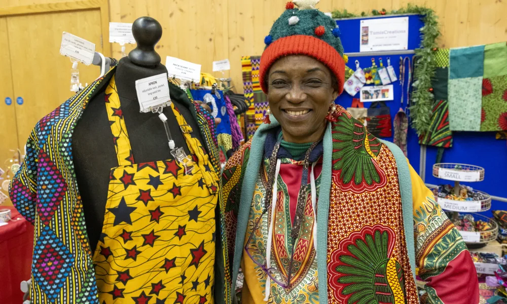 Christmas market at Cambourne organised by South Cambridgeshire District Council. Photo: David Johnson