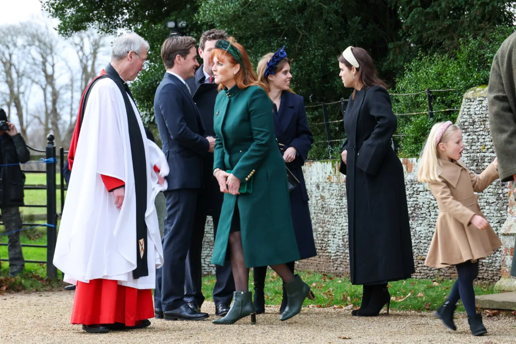 Photos of the Royal Party, and waiting visitors, at Sandringham on Christmas Day. PHOTO: Wisbech Tweet 