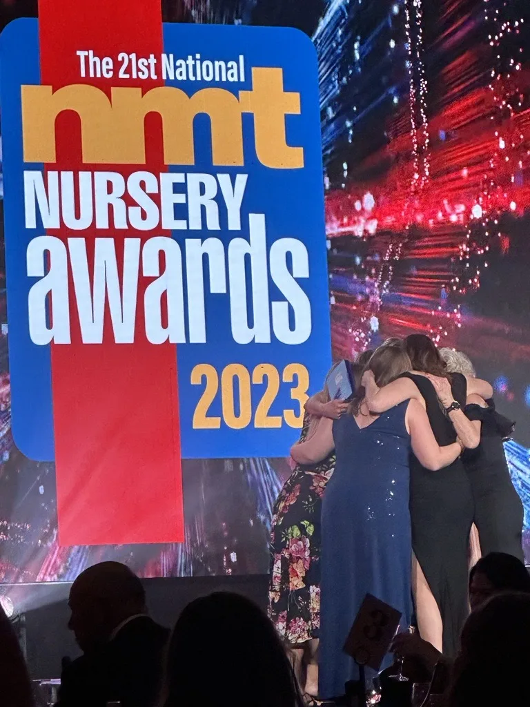 Buckden Day Nursery, in St Neots, scoops the trophy for Nursery Indoor Learning Environment at the National NMT Nursery Awards.