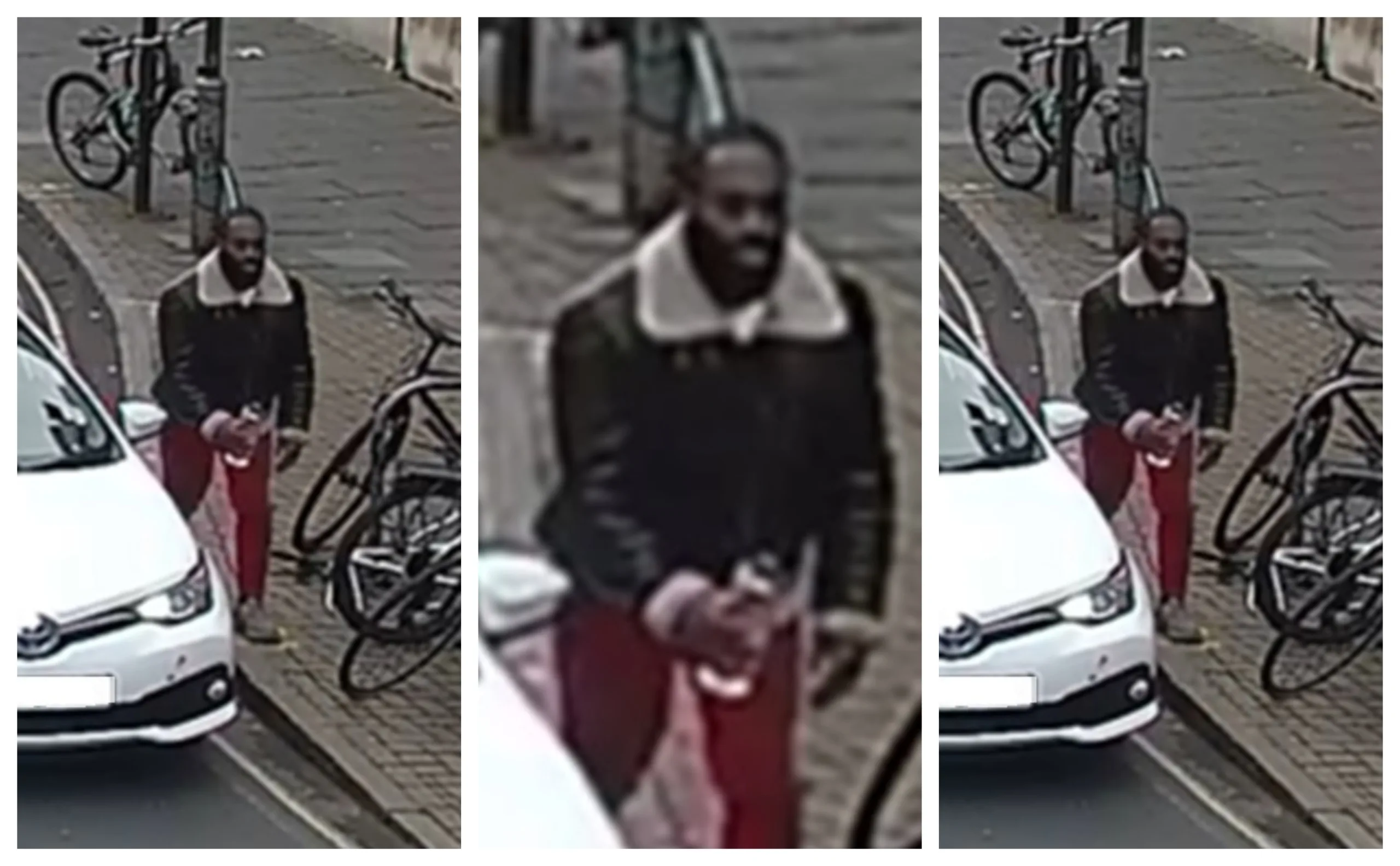 Police in Cambridge want to speak to this man in connection with an assault on a cyclist on November 17