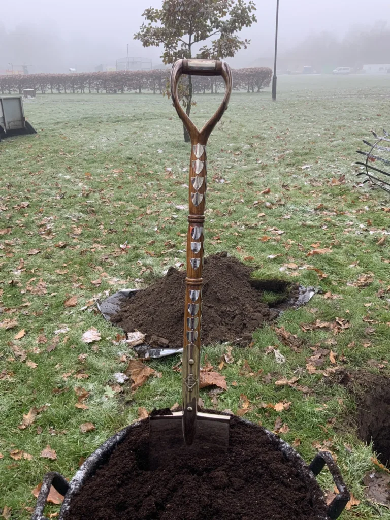 The High Sheriff of Cambridgeshire Dr Bharatkumar N Khetani plants a tree and unveils a plaque in memory of Covid victims was planted in Wisbech. PHOTO: Wisbech Tweet 