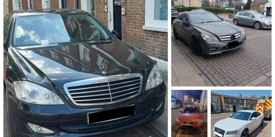 Cars that caught the attention of police in Wisbech, Whittlesey and Chatteris. But police can only devote a limited amount of time to the issues. CPE will hand responsibility for parking to Fenland Council.