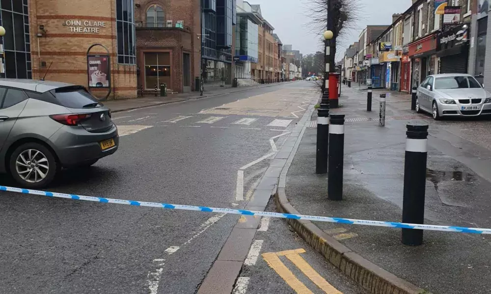 Peterborough city centre on the morning of January 6 after a woman in her 20s was attacked and needed hospital treatment: Photo by Close Encounters, Peterborough's largest independent comic shop