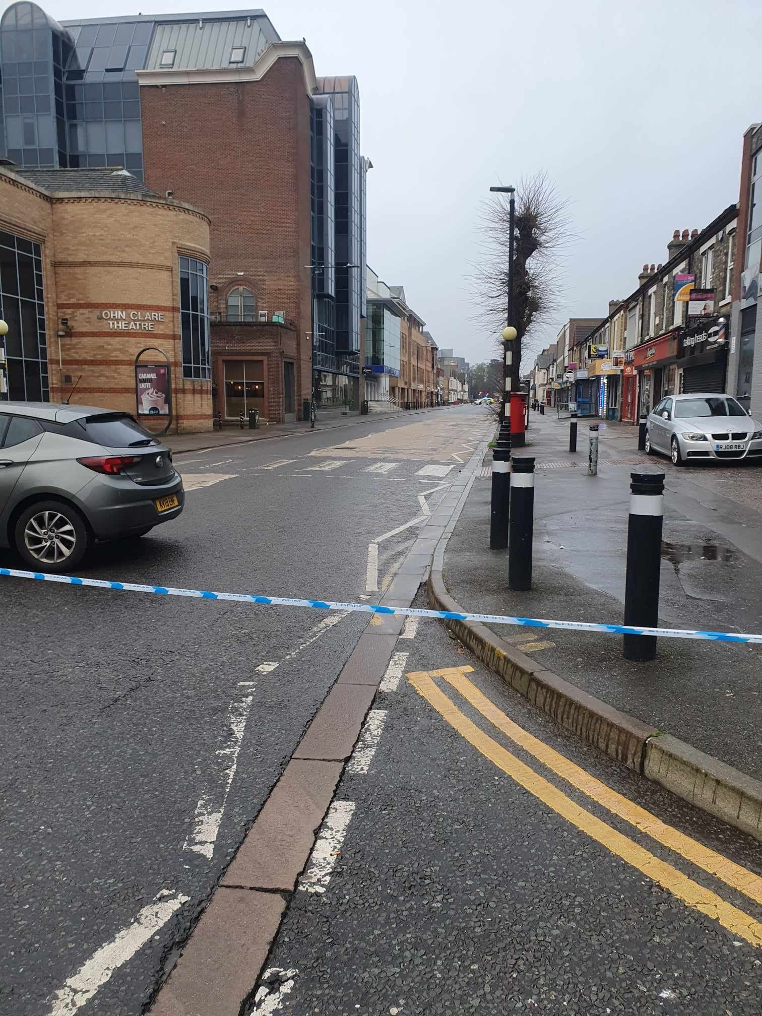 Peterborough city centre on the morning of January 6 after a woman in her 20s was attacked and needed hospital treatment: Photo by Close Encounters, Peterborough's largest independent comic shop