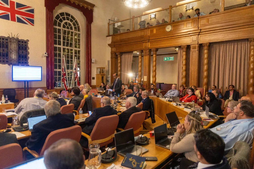 Peterborough City Council leader Mohammed Farooq, who took office after Cllr Wayne Fitzgerald was ousted as leader in November, faces his first, and challenging, oversight of 2024/25 council budget. PHOTO: Terry Harris 