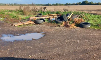 Example of the fly tipping found in East Cambridgeshire – but the number of reported incidents is falling. PHOTO: East Cambs Council