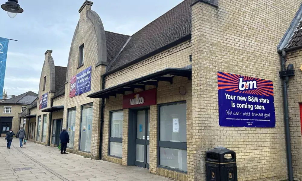 The new B&M store in the Cloisters, Ely, taking shape. PHOTO: Walter Gunston