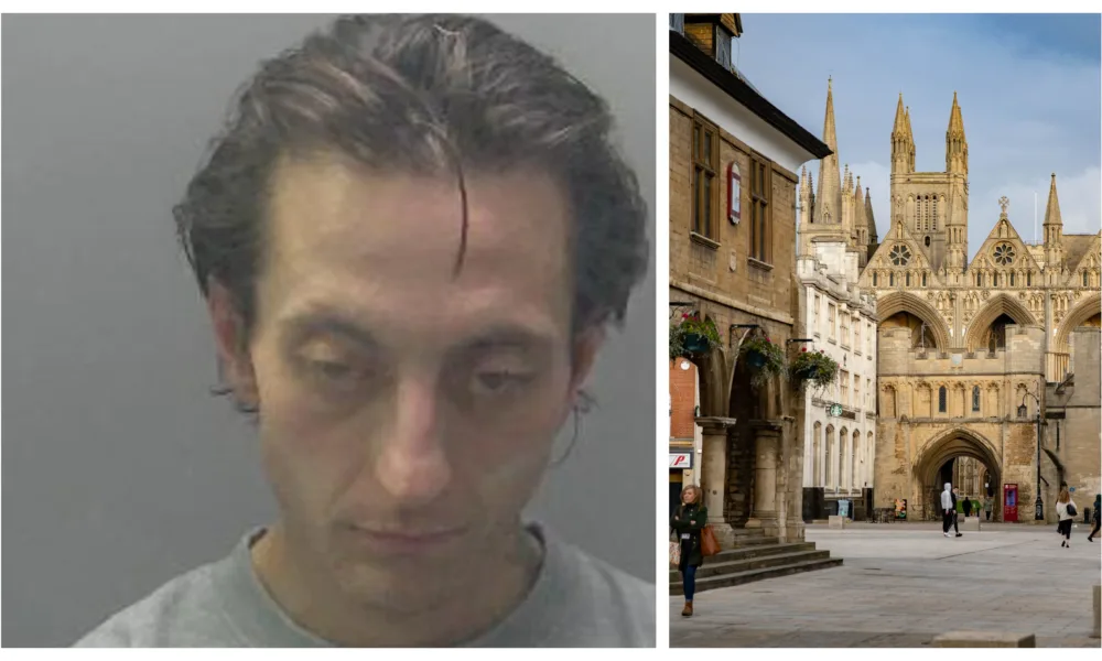 Mark King, 34, stole an HP laptop, Samsung mobile phone, Apple watch, a metal card wallet and £5 from a flat inside King’s Gate House, in Cowgate, Peterborough. A vigilant landlord later recognised him in the city centre, and he was arrested.