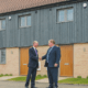 Simon Somerville-Large, (left) managing director and founder of Laragh Homes with Charles Roberts, chair of Stretham and Wilburton CLT. Mr Roberts is a former leader of East Cambridgeshire District Council and former housing advisor to Mayor James Palmer