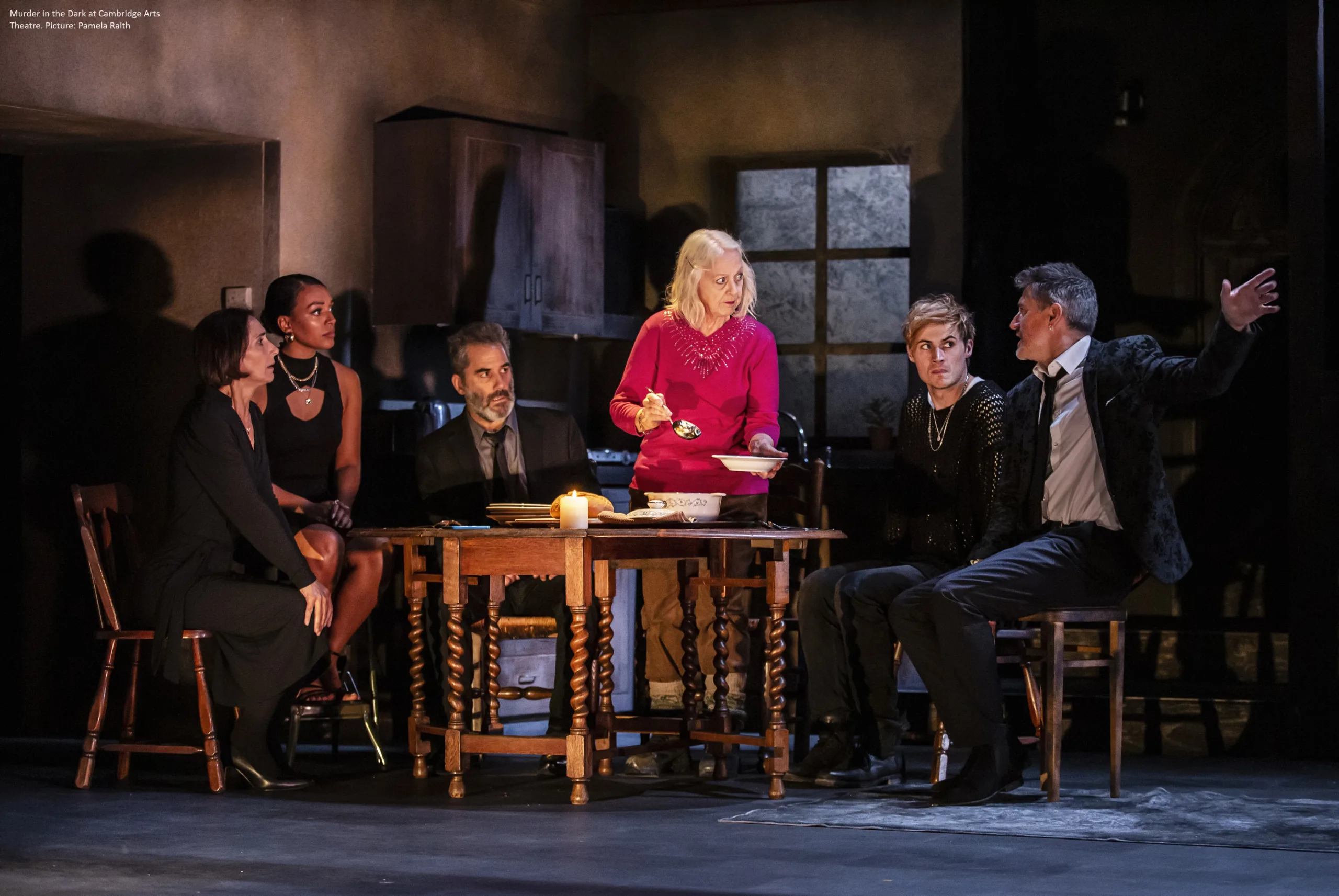 Murder in the Dark is at Cambridge Arts Theatre until Saturday, February 10. CREDIT: Pamela Raith Photography