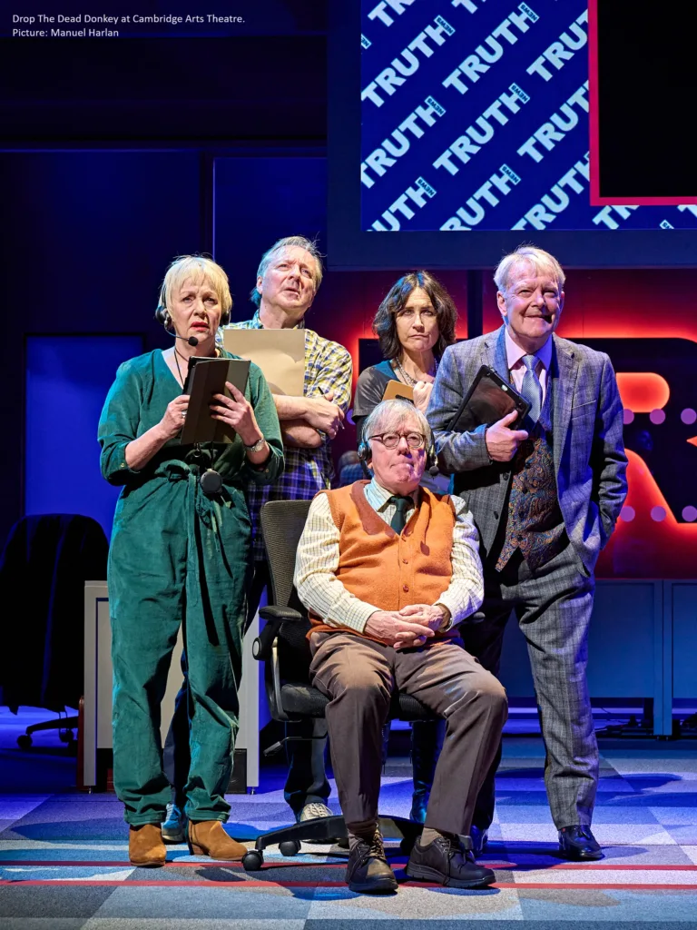 Drop The Dead Donkey is at Cambridge Arts Theatre until Saturday, March 2. Then touring.