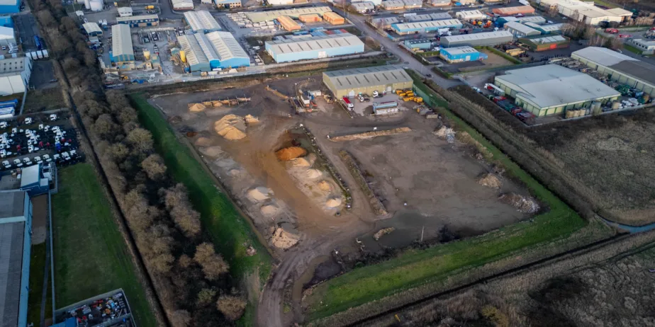 Site for massive Wisbech incinerator ,  Wisbech Saturday 24 February 2024. Picture by Terry Harris.