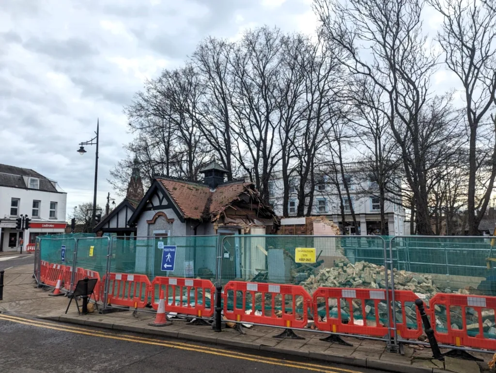 Out with the old: The former public loo in March town centre 