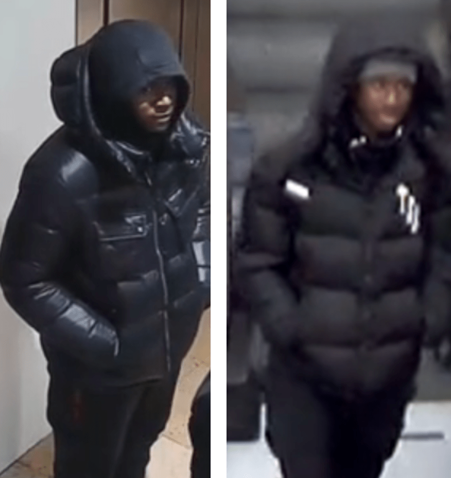 CCTV images of two youths Cambridgeshire police would like to speak to in connection with a knifepoint robbery in Peterborough