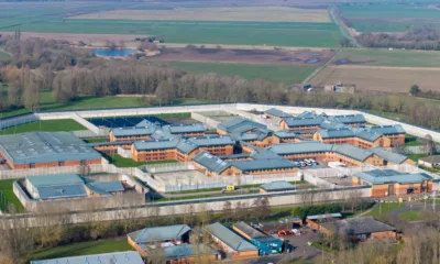 Whitemoor Prison, March, Cambridgeshire, as forensics experts searched for DNA and other evidence after a prison officer was seriously assaulted. PHOTO: Bav Media