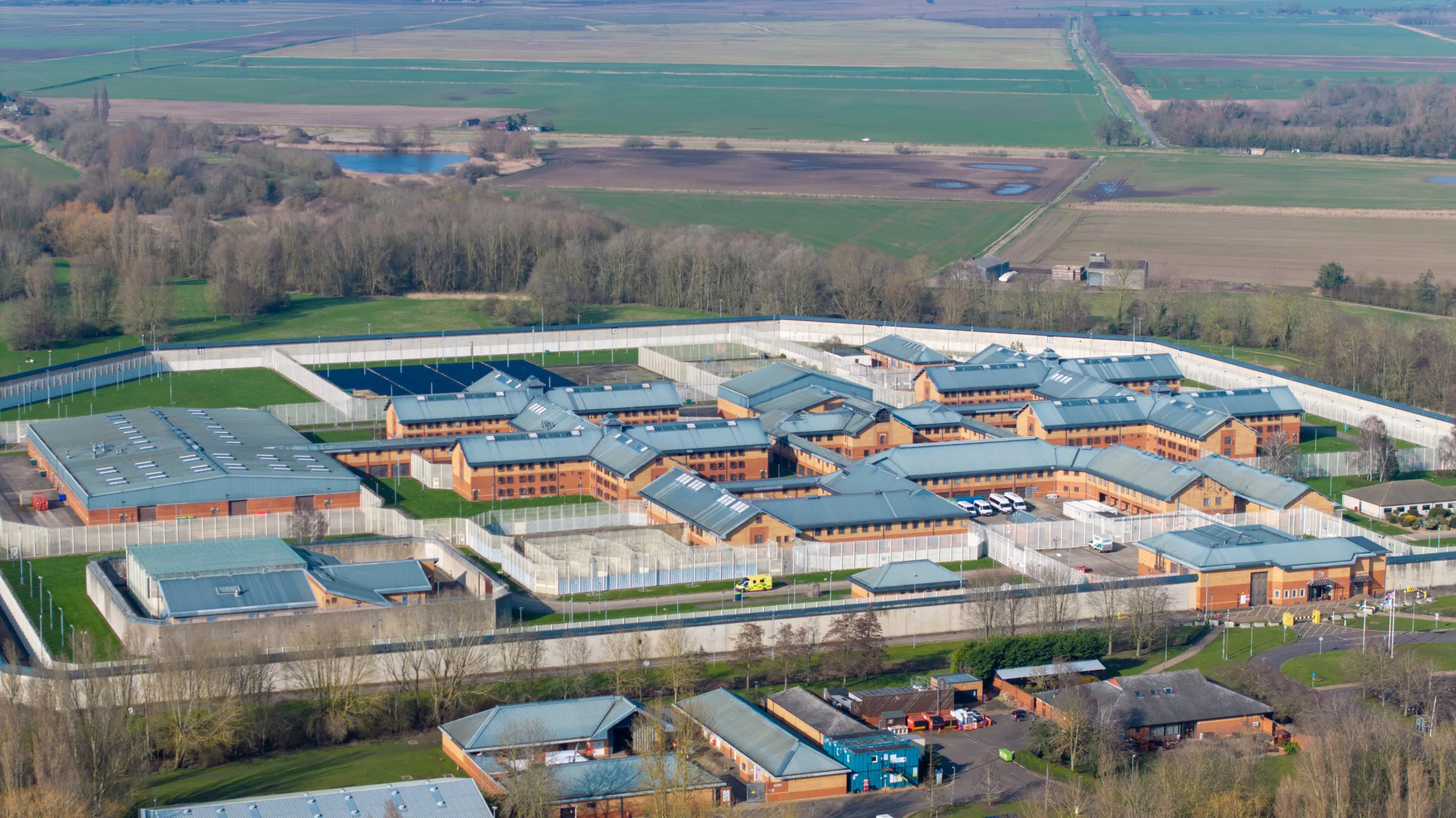 Whitemoor Prison, March, Cambridgeshire, as forensics experts searched for DNA and other evidence after a prison officer was seriously assaulted. PHOTO: Bav Media