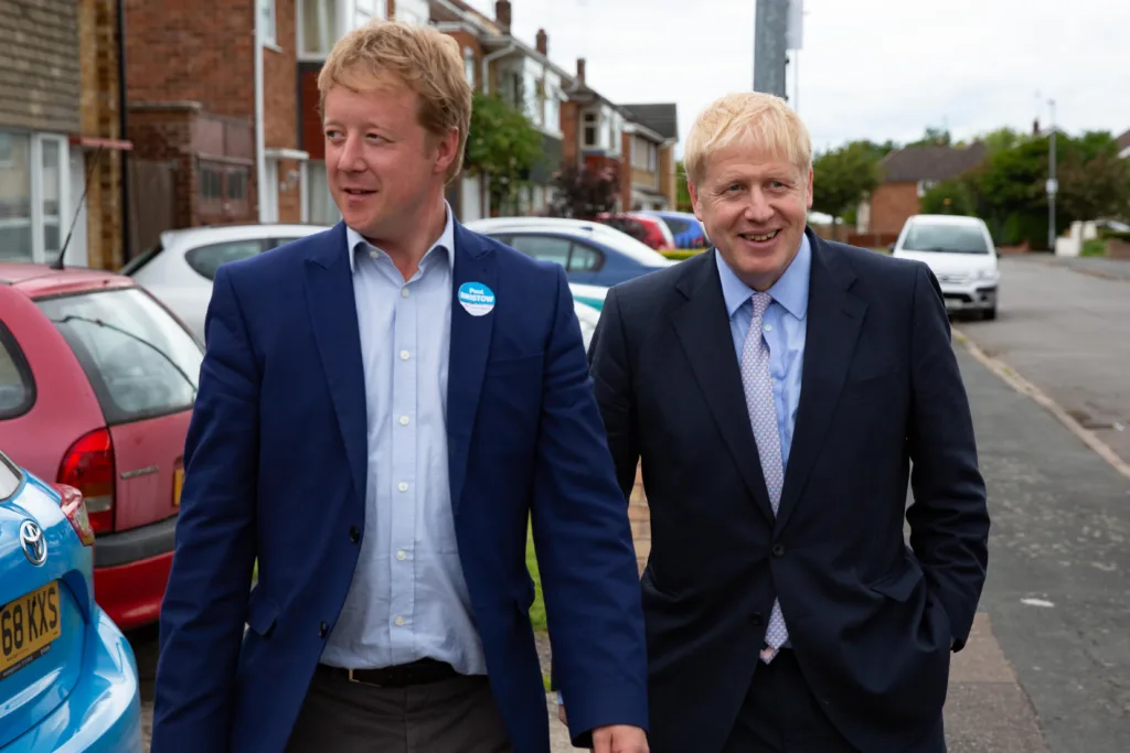 Boris Johnson visits Peterborough in May 2019 to support then parliamentary candidate Paul Bristow. Boris was ‘mobbed in Bretton Centre’ and ‘Facebook groups came alive with reports of Boris on Werrington streets’. PHOTO: Terry Harris