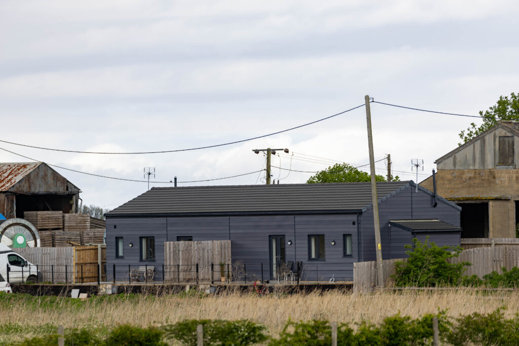 Two bungalows built at Holme Lode Farm, Holme Fen, Holme, in Huntingdonshire, were built without planning permission. Now the possibility is they will be demolished after the farmer who built them lost an appeal to the Planning Inspectorate.  PHOTO: Terry Harris